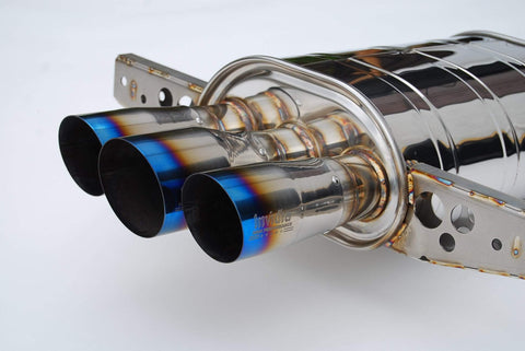 Invidia Q300 Cat-Back w/ Ti Burnt Tips | 2017+ Honda Civic Sport Hatch 1.5T (HS17CHB7Q33ST)