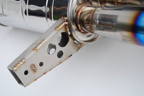 Invidia Q300 Cat-Back w/ Ti Burnt Tips | 2017+ Honda Civic Sport Hatch 1.5T (HS17CHB7Q33ST)