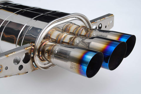 Invidia Q300 Cat-Back w/ Ti Burnt Tips | 2017+ Honda Civic Sport Hatch 1.5T (HS17CHB7Q33ST)