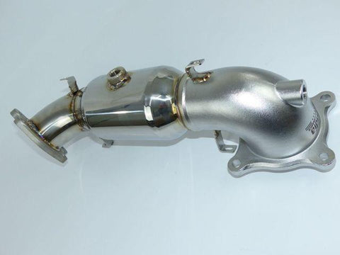 Invidia 76mm Turbo Down Pipe w/ High Flow Cat | 2017-2021 Honda Civic Type R (HS17CTRDPC)