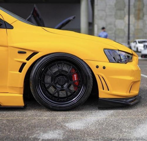 JD Customs Bumper Quick Release Kit | 2008-2015 Mitsubishi EVO X (EVOX-BQR-SB-SIL-TI)