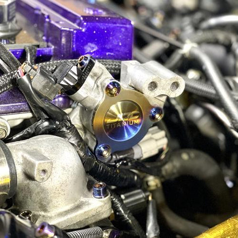 JD Customs Cam Trigger Housing Covers | 1996-2006 Mitsubishi Evo 4/5/6/7/8/9 and 1995-1999 Mitsubishi Eclipse (JDC-TI-EVO48-CTHC-BURNT)