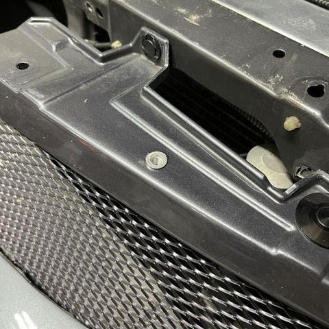 JD Customs Titanium Radiator Cooling Shroud | 2003-2006 Mitsubishi Evo 8/9 (JDC-RCS-EVO89-BURNT-Y)