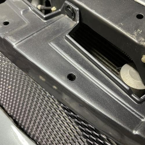 JD Customs Titanium Radiator Cooling Shroud | 2003-2006 Mitsubishi Evo 8/9 (JDC-RCS-EVO89-BURNT-Y)