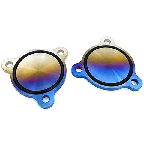 JD Customs Cam Trigger Housing Covers | 1996-2006 Mitsubishi Evo 4/5/6/7/8/9 and 1995-1999 Mitsubishi Eclipse (JDC-TI-EVO48-CTHC-BURNT)