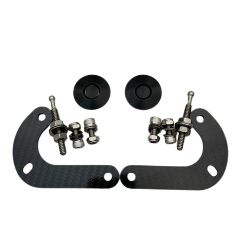 JD Customs Bumper Quick Release Kit | 2008-2015 Mitsubishi EVO X (EVOX-BQR-SB-SIL-TI)