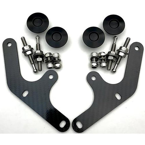 JD Customs Bumper Quick Release Kit | 2008-2015 Mitsubishi EVO X (EVOX-BQR-SB-SIL-TI)