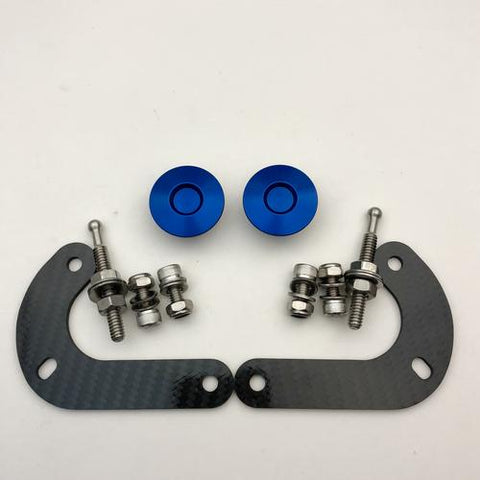 JD Customs Bumper Quick Release Kit | 2008-2015 Mitsubishi EVO X (EVOX-BQR-SB-SIL-TI)