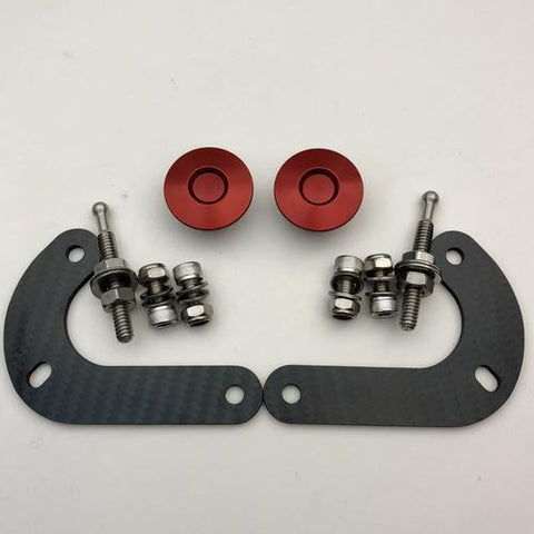 JD Customs Bumper Quick Release Kit | 2008-2015 Mitsubishi EVO X (EVOX-BQR-SB-SIL-TI)