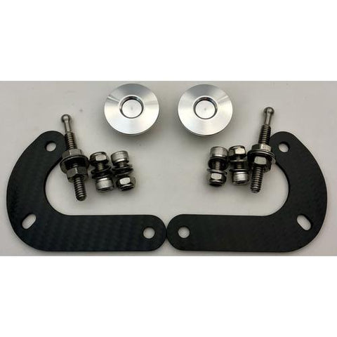 JD Customs Bumper Quick Release Kit | 2008-2015 Mitsubishi EVO X (EVOX-BQR-SB-SIL-TI)