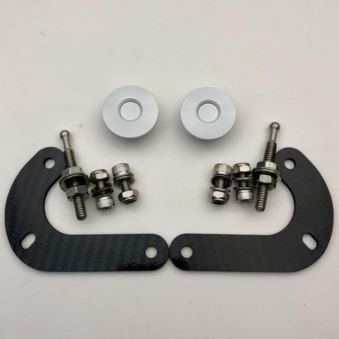 JD Customs Bumper Quick Release Kit | 2008-2015 Mitsubishi EVO X (EVOX-BQR-SB-SIL-TI)