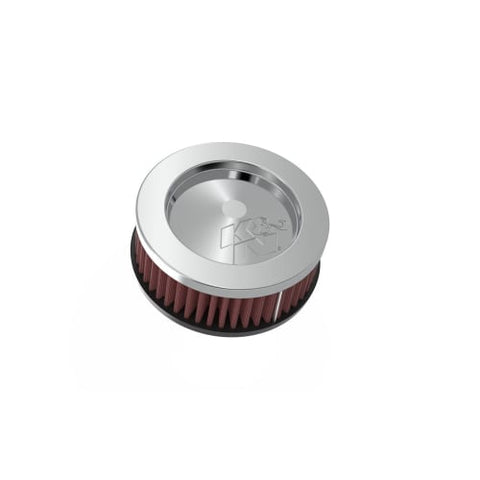 K&N 1.562in Flange ID x 3in Outer Dia x 2in Universal Chrome Round Straight Air Filter (RC-0850)