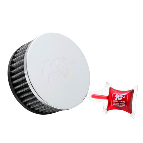 K&N 2-1/8in Flange 3-1/2in Base 2in Top 4in Universal Clamp-On Air Filter (RC-1950)