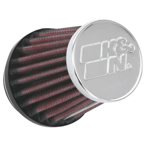 K&N 4.5in Base & Top O/S W x 7in Base & Top O/S L x 2in Dual Flange Oval Universal Chrome Filter (RC-2290)