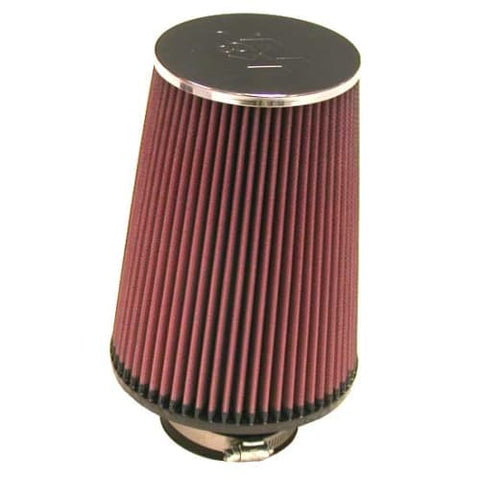 K&N 3in Flange ID/6in Base OD/4.5in Top OD/8in Universal Chrome Round Tapered Air Filter (RC-5106)