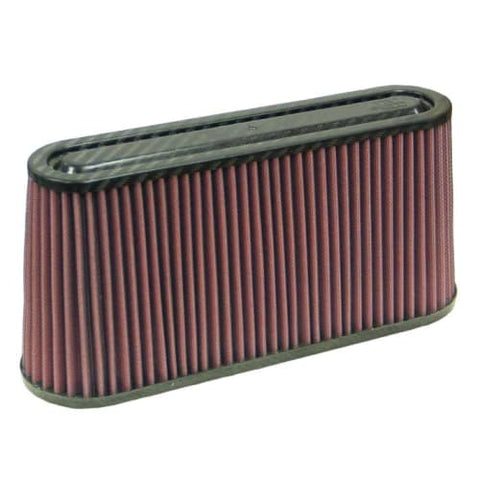 K&N 12in Flange ID x .875in Flange Length x 5.75in Carbon Fiber Top Universal Air Filter (RF-1050)