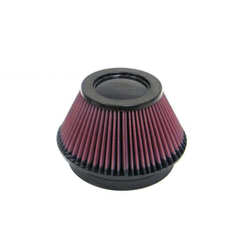 K&N 6in Flange ID Centered 7.5in OD 4.5in T OD 4in Universal Round Tapered Carbon Fiber Air Filter (RP-4600)