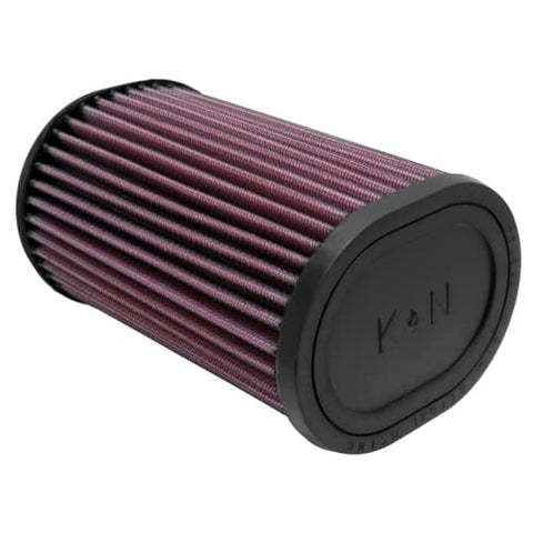 K&N 4.5in OL x 3.75in OW x 7in Height 20 Degree Angle Oval Straight Universal Rubber Filter (RU-1390)