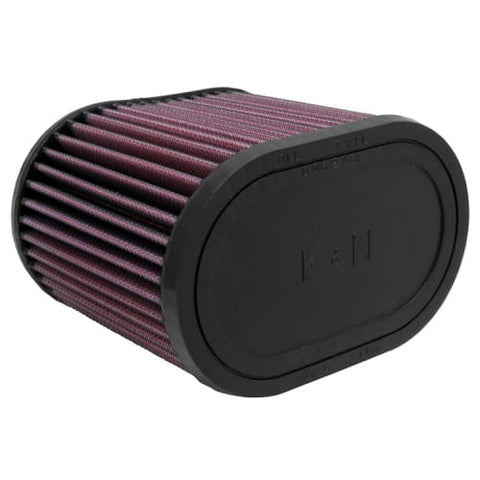 K&N 2-3/4in Flange 6-1/4in Length 4in Width 5in Universal Oval Clamp-On Air Filter (RU-1500)