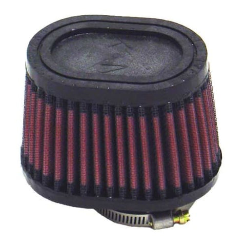 K&N 1-3/4in Flange O/S 4in X 3in B 3in X 2in T 2-3/4in Oval Universal Clamp-On Air Filter (RU-2450)