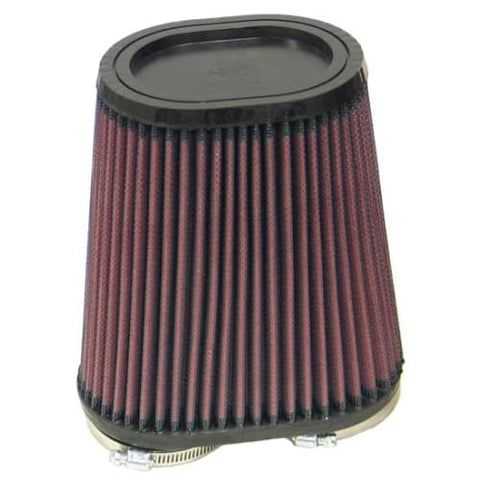 K&N Dual Flange 3.75in Base O/S W x 3.438in Top O/S W x 6.75in Oval Tapered Universal Rubber Filter (RU-4710)