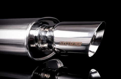 K-Tuned Polished Muffler - 22" Length/2.5" In/4.0" Out (KTD-MFL-25S)