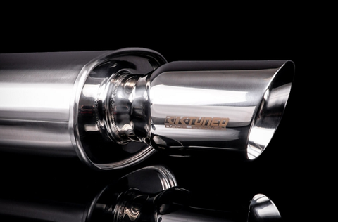 K-Tuned Polished Muffler - 22" Length/3.0" In/4.0" Out (KTD-MFL-30S)
