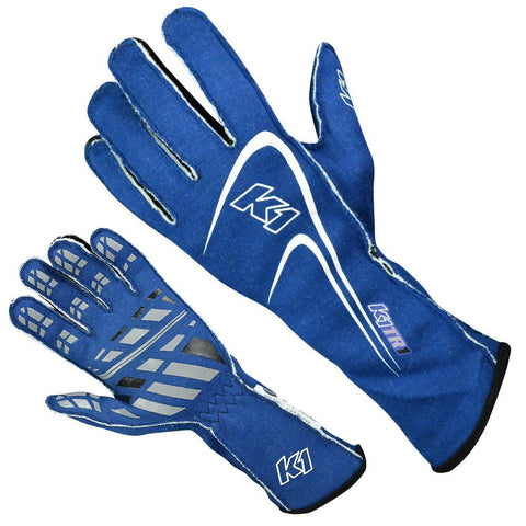 K1 Track 1 Auto Racing Nomex Gloves (23-TR1-B-4XS)