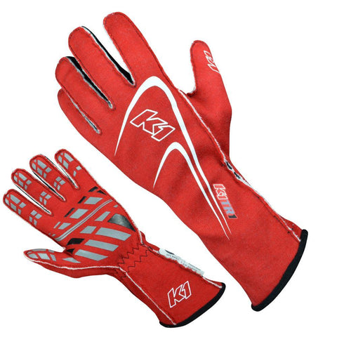 K1 Track 1 Auto Racing Nomex Gloves (23-TR1-B-4XS)