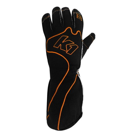 K1 RS1 Reverse Stitch Kart Racing Gloves (13-RS1-B-4XS)