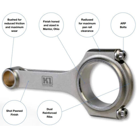 K1 Technologies Chevrolet LS 6.098 Lightweight Connecting Rods | Multiple Chevrolet Fitments (012AE25610)