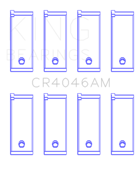 King +0.75 Standard Rod Bearing Set | Multiple Fitments (CR4046AM0.75)