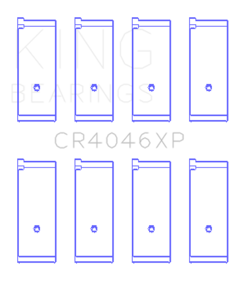 King .025mm Rod Bearing Set | 1988 - 1991 Honda Civic (CR4046XP.026)