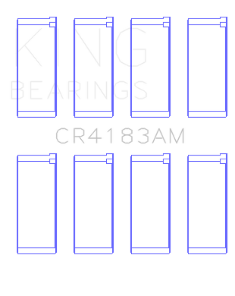 King 0.25 Rod Bearing Set | 2000 Chrysler Cirrus & 1996 - 1997 Mitsubishi Eclipse (CR4183AM0.25)