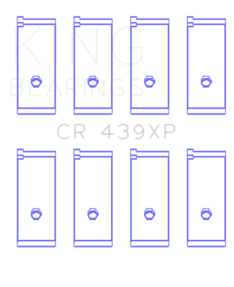 King 0.025mm Performance Rod Bearing Set | 1992 - 2001 Acura Integra ,1984 - 1985 Honda Accord & 1983 - 1987 Honda Prelude (CR 439XP.026)