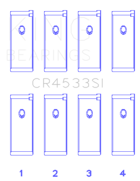 King +0.25 Rod Bearing Set | Multiple Fitments (CR4533SI0.25)