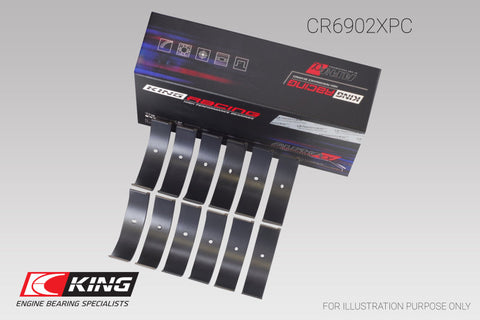 King STDX pMaxKote Rod Bearing Set | Multiple Fitments (CR6902XPC STDX)