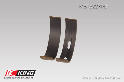 King 0.25 pMaxKote Coated Main Bearing Set | 2008 - 2012,2014 - 2015,2017 Audi R8 & 2007 - 2008 Audi RS4 (MB1322XPC0.25)