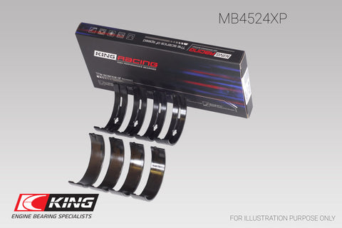 King 0.26 Main Bearing Set | 2007 - 2008 Infiniti G35, 2009 - 2017 Nissan 370Z & 2009 - 2010 Nissan GT-R (MB4524XP.026)