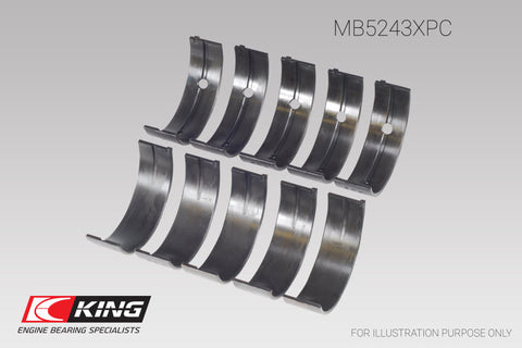 King Standard Performance Coated Main Bearing Set | 1991 - 1997 Nissan Bluebird & 1994 - 1998 Nissan 200SX (MB5243XPC)