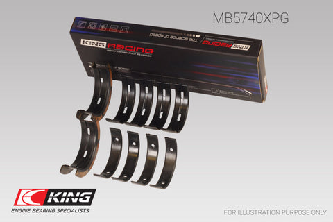 King Housing Bore + .005 Size 0.25 Main Bearing Set | Multiple Subaru Fitments (MB5740XPG0.25)