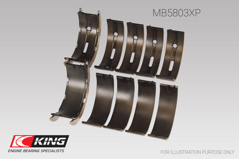 King  0.25 Main Bearing Set | 2008 - 2013 BMW M3 ,2006 - 2010 BMW M5 & 2006 - 2010 BMW M6 (MB5803XP0.25)