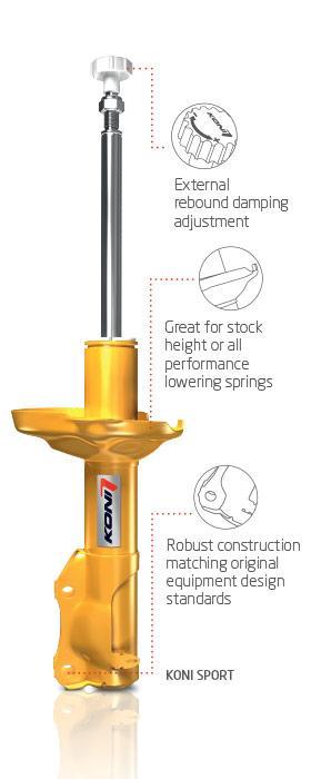 Koni Sport Adjustable Front Shock | Multiple Fitments (8741-1569Sport)