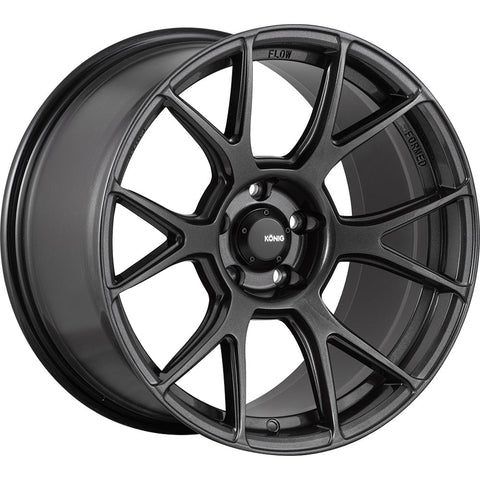 Konig Ampliform Dark Metallic Graphite Gray 19x8.5 | 5x112 (AM89512326)
