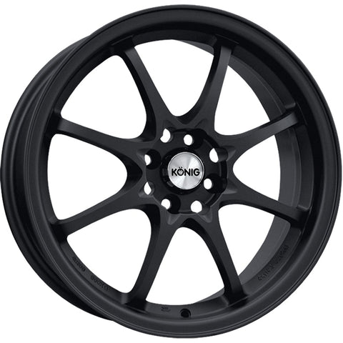 Konig Helium Matte Black 15x6.5 | 4x100 (HE65D04405)