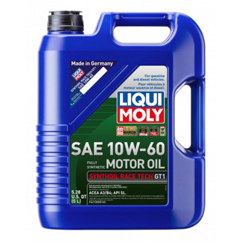 LIQUI MOLY 5L Synthoil Race Tech GT1 Motor Oil 10W-60 (2024