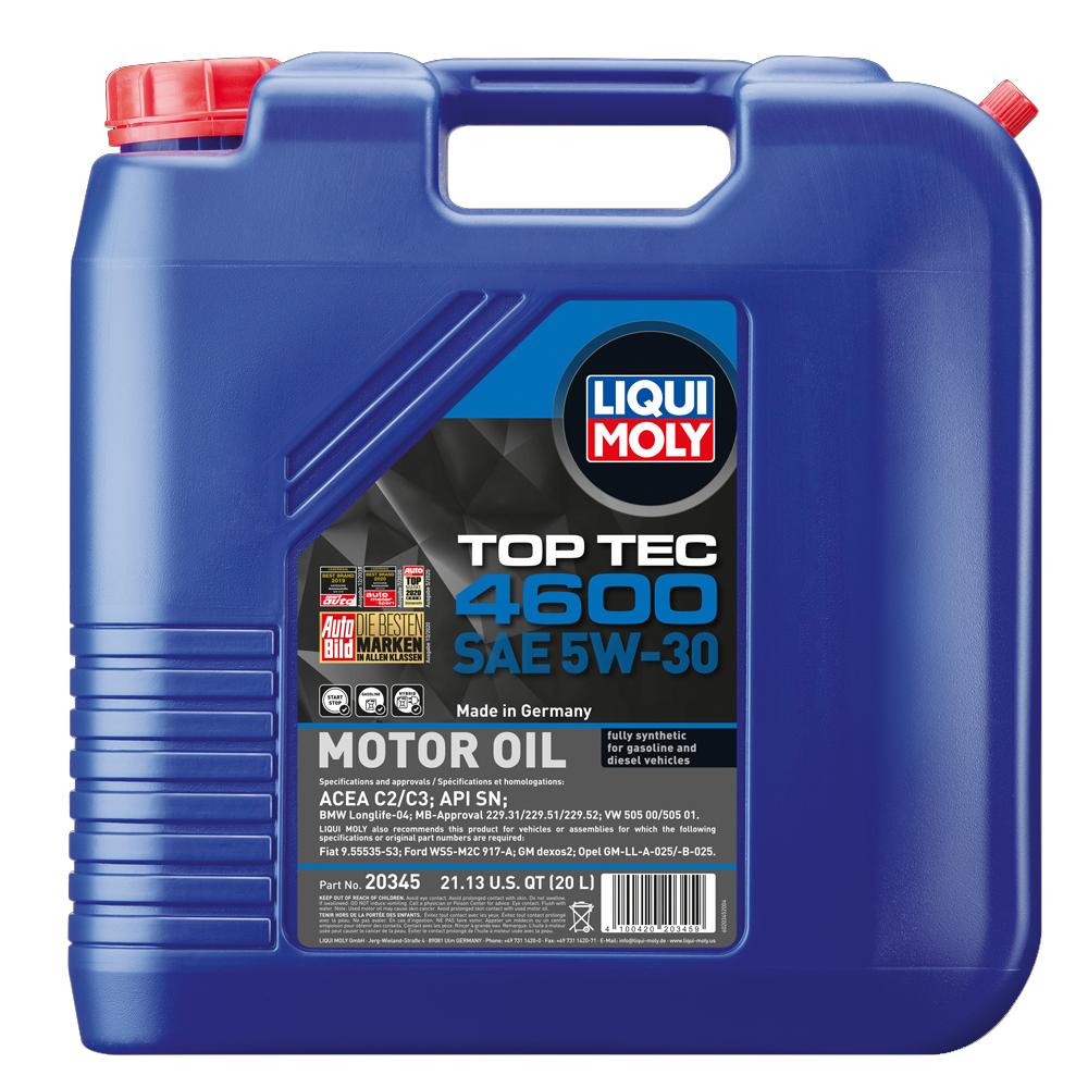 Liqui Moly 20L Top Tec 4600 5W-30 (20345) – MAPerformance