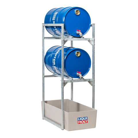 Liqui Moly Drum Rack For 2 x 60L Drums w/ Oil Drip Pan (7803)