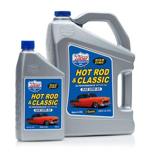 Lucas Oil Hot Rod & Classic Car SAE 20W-50 Motor Oil