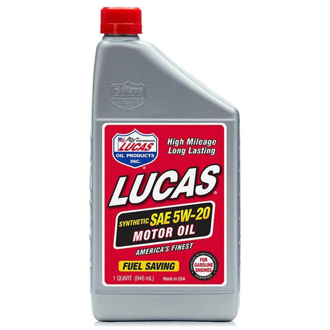 Lucas Oil Synthetic SAE 5W-20 Motor Oil - 1 Quart (10082)